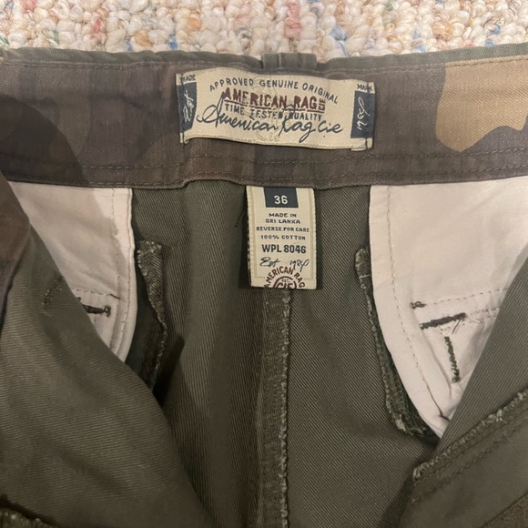Army Green Cargo Shorts - Picture 2 of 2